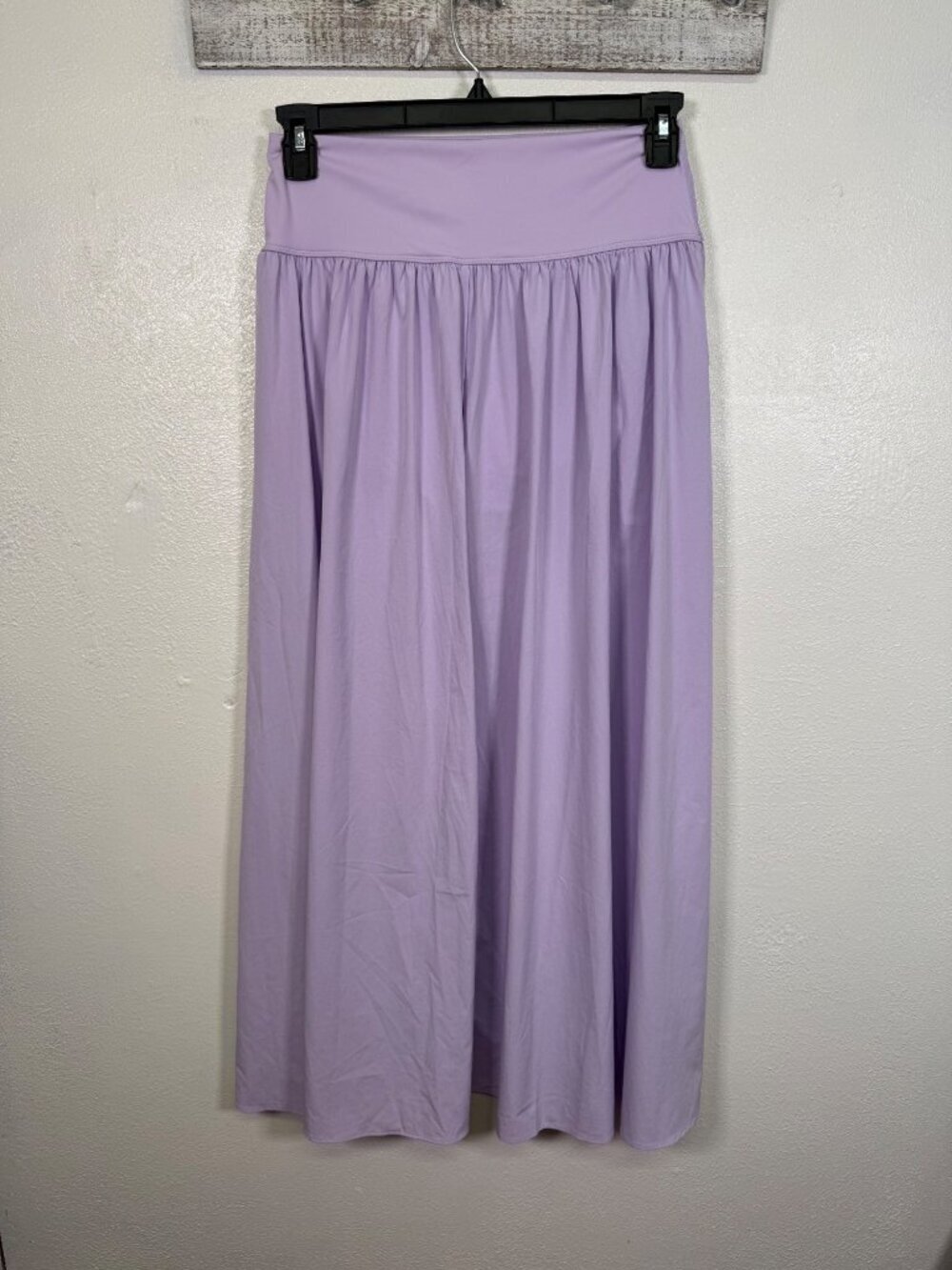 Halara High Waist Breezeful Maxi Skirt Flowy Split 2 N 1 Shorts Medium Lavender - Picture 3 of 9